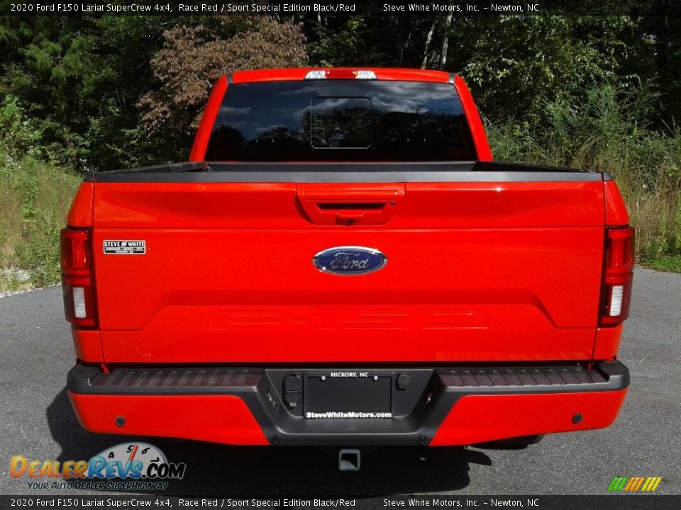 2020 Ford F150 Lariat SuperCrew 4x4 Race Red / Sport Special Edition Black/Red Photo #9