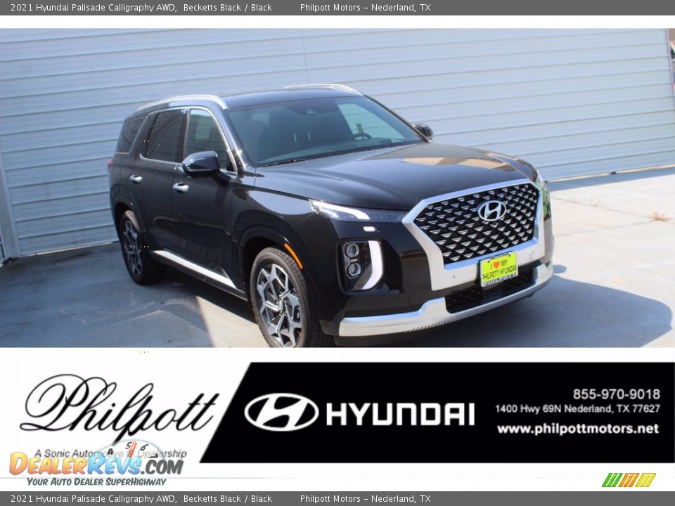 2021 Hyundai Palisade Calligraphy AWD Becketts Black / Black Photo #1