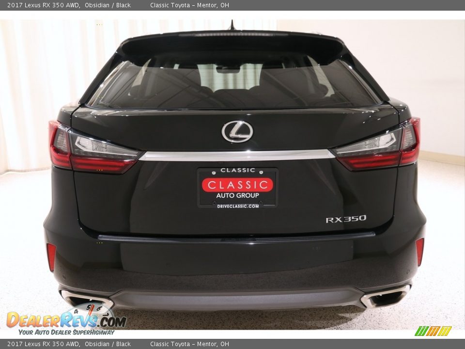 2017 Lexus RX 350 AWD Obsidian / Black Photo #35