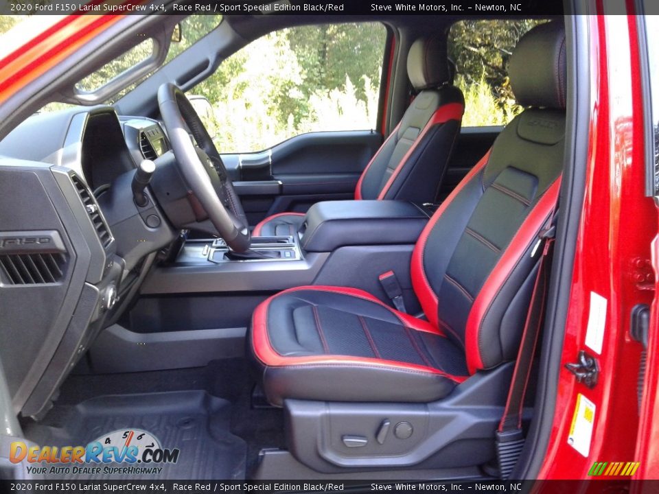 Sport Special Edition Black/Red Interior - 2020 Ford F150 Lariat SuperCrew 4x4 Photo #14