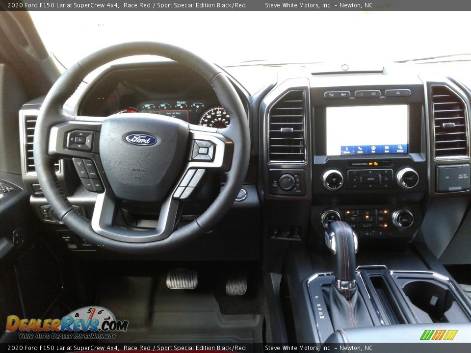 2020 Ford F150 Lariat SuperCrew 4x4 Race Red / Sport Special Edition Black/Red Photo #22