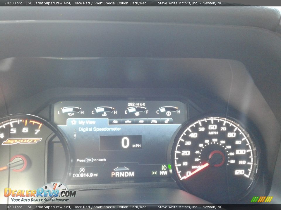 2020 Ford F150 Lariat SuperCrew 4x4 Race Red / Sport Special Edition Black/Red Photo #25
