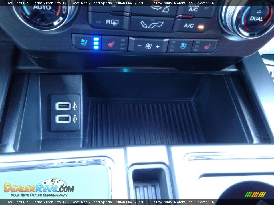 2020 Ford F150 Lariat SuperCrew 4x4 Race Red / Sport Special Edition Black/Red Photo #32