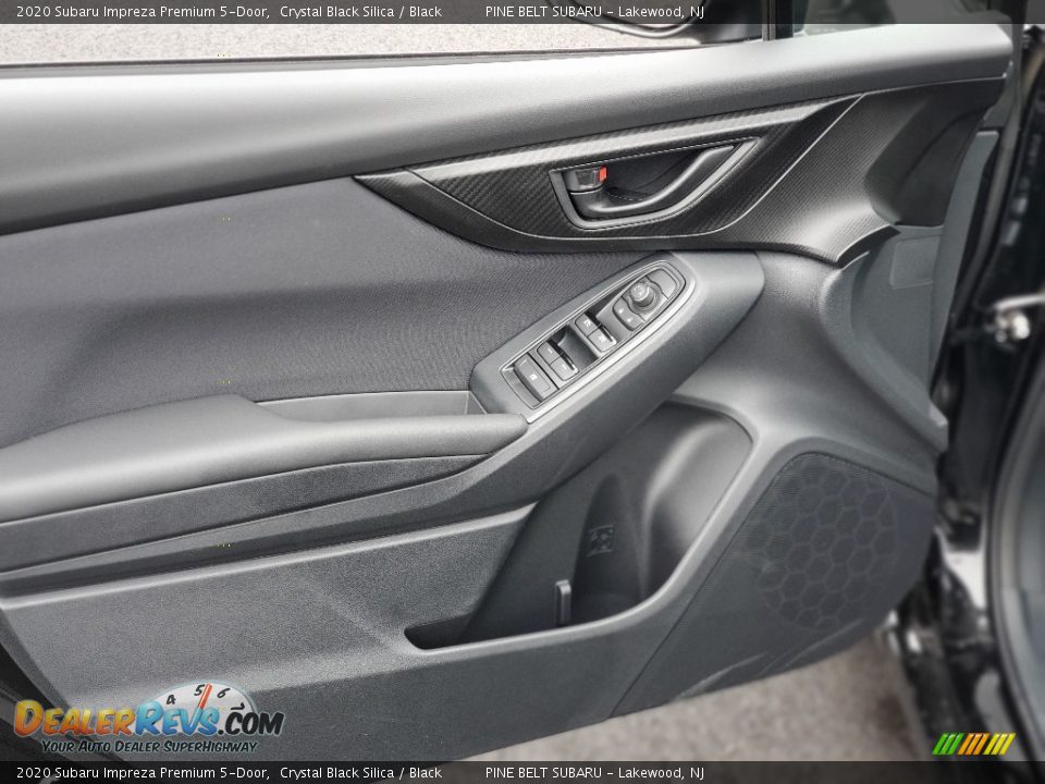 2020 Subaru Impreza Premium 5-Door Crystal Black Silica / Black Photo #12