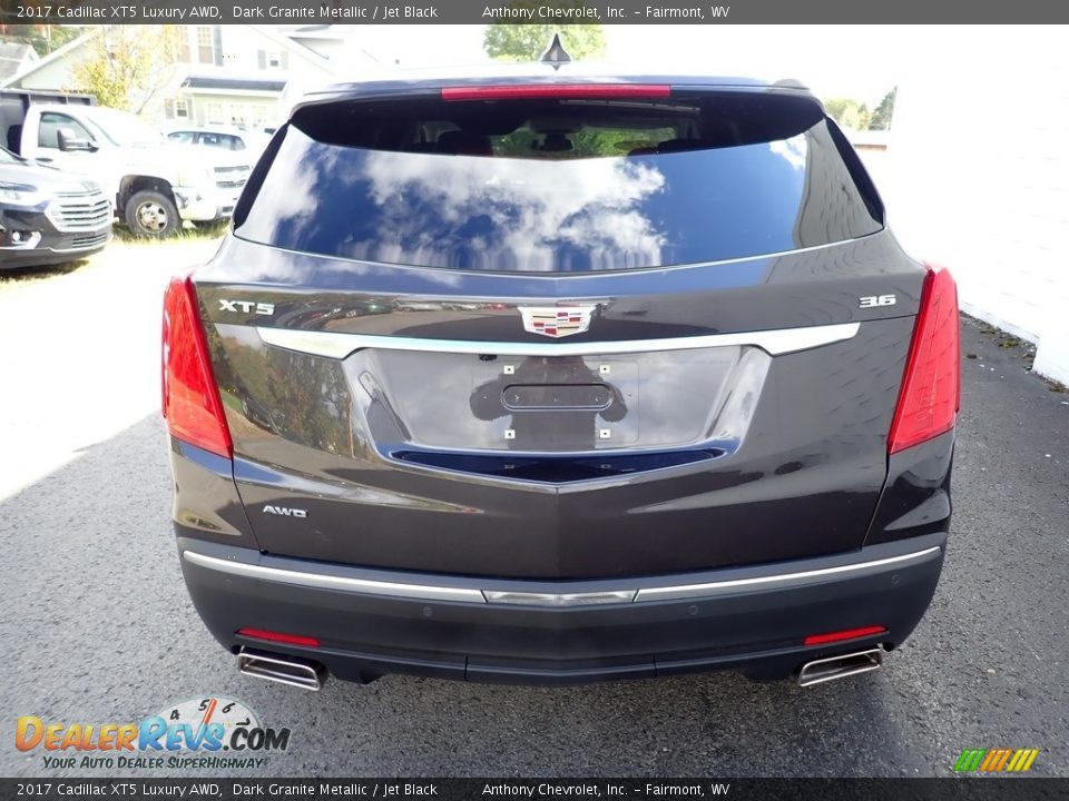 2017 Cadillac XT5 Luxury AWD Dark Granite Metallic / Jet Black Photo #7