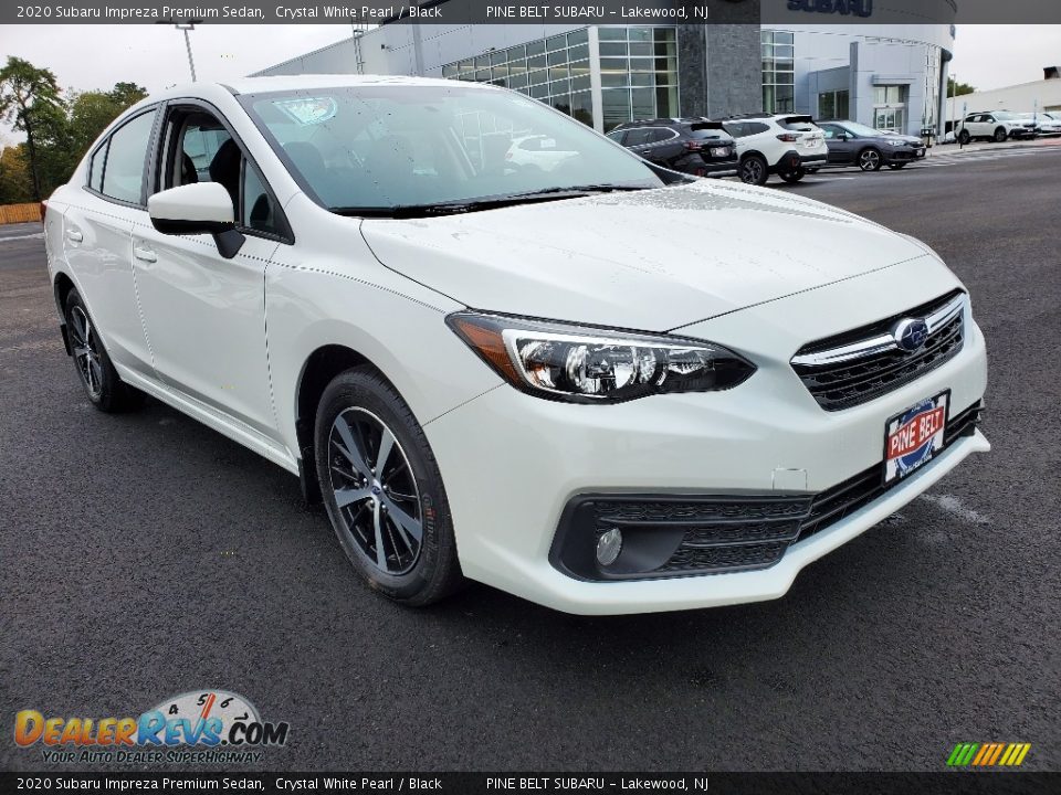 2020 Subaru Impreza Premium Sedan Crystal White Pearl / Black Photo #1