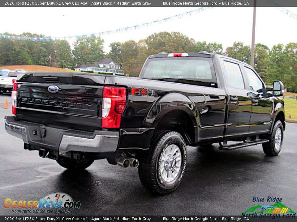 2020 Ford F250 Super Duty XL Crew Cab 4x4 Agate Black / Medium Earth Gray Photo #5