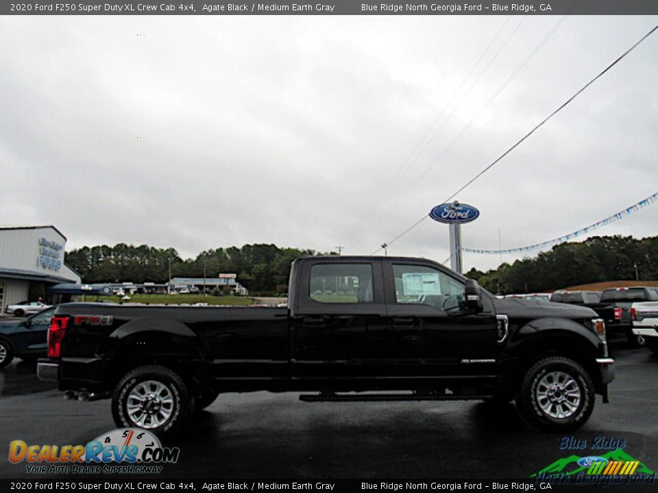 2020 Ford F250 Super Duty XL Crew Cab 4x4 Agate Black / Medium Earth Gray Photo #6