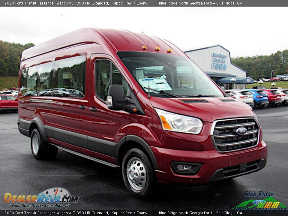 Front 3/4 View of 2020 Ford Transit Passenger Wagon XLT 350 HR Extended Photo #7