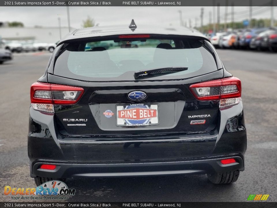 2021 Subaru Impreza Sport 5-Door Crystal Black Silica / Black Photo #7