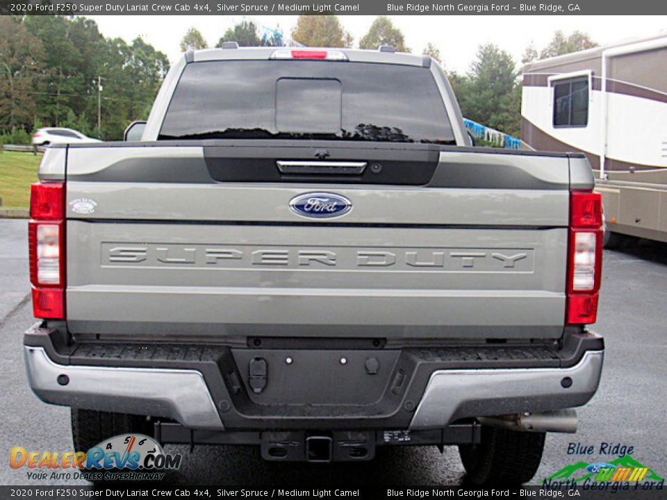 2020 Ford F250 Super Duty Lariat Crew Cab 4x4 Silver Spruce / Medium Light Camel Photo #4