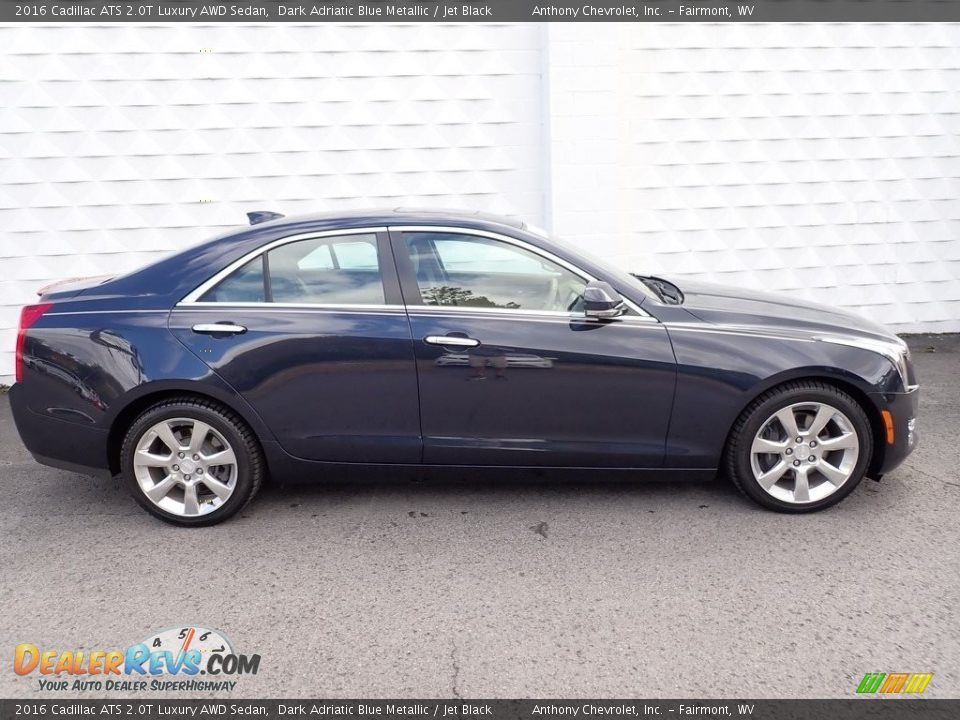 Dark Adriatic Blue Metallic 2016 Cadillac ATS 2.0T Luxury AWD Sedan Photo #4