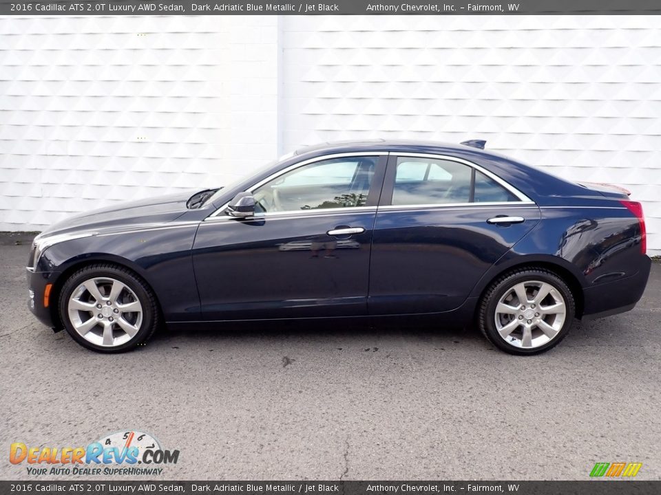 Dark Adriatic Blue Metallic 2016 Cadillac ATS 2.0T Luxury AWD Sedan Photo #5