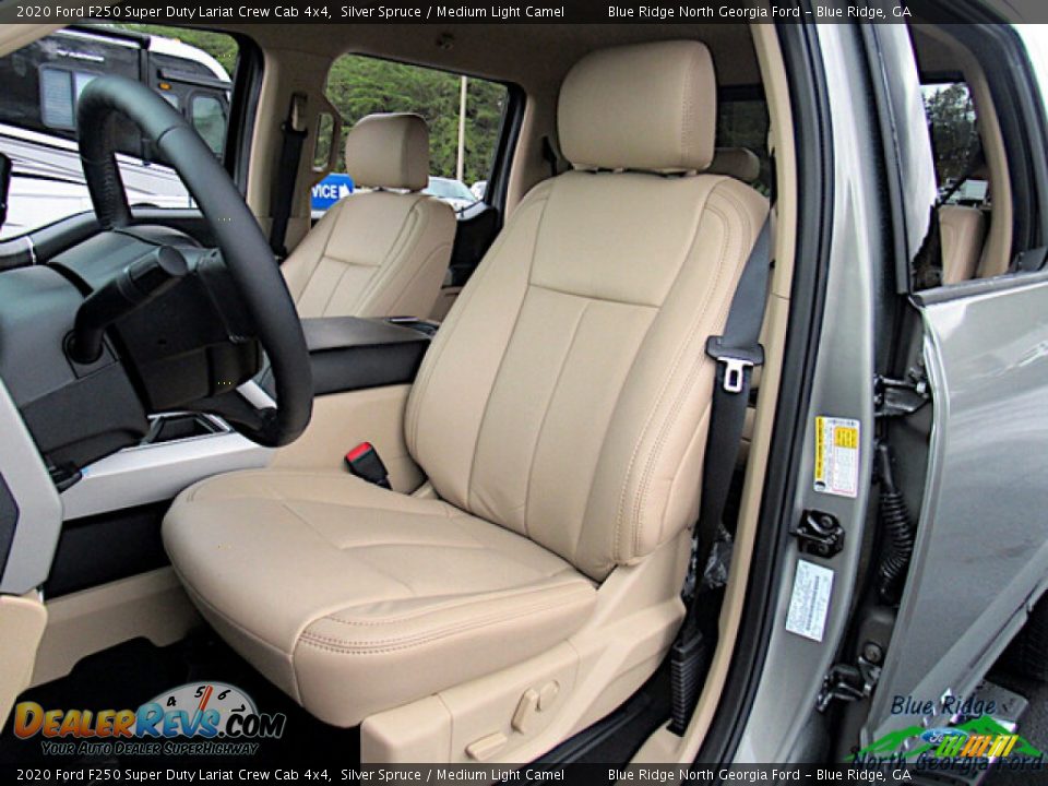 2020 Ford F250 Super Duty Lariat Crew Cab 4x4 Silver Spruce / Medium Light Camel Photo #10