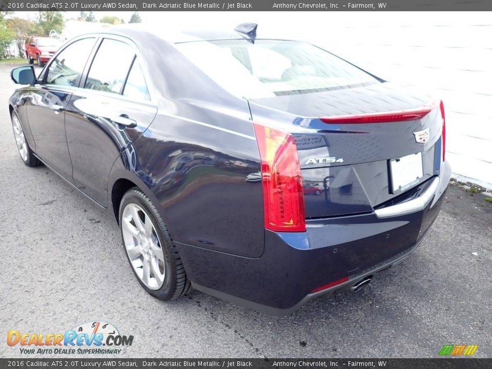 2016 Cadillac ATS 2.0T Luxury AWD Sedan Dark Adriatic Blue Metallic / Jet Black Photo #6