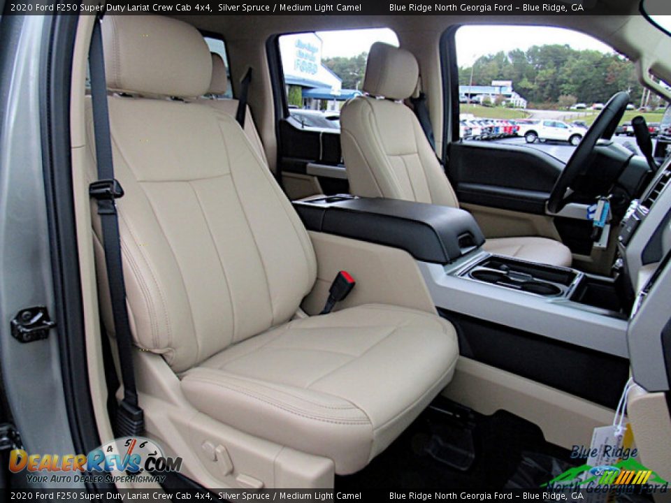 2020 Ford F250 Super Duty Lariat Crew Cab 4x4 Silver Spruce / Medium Light Camel Photo #11