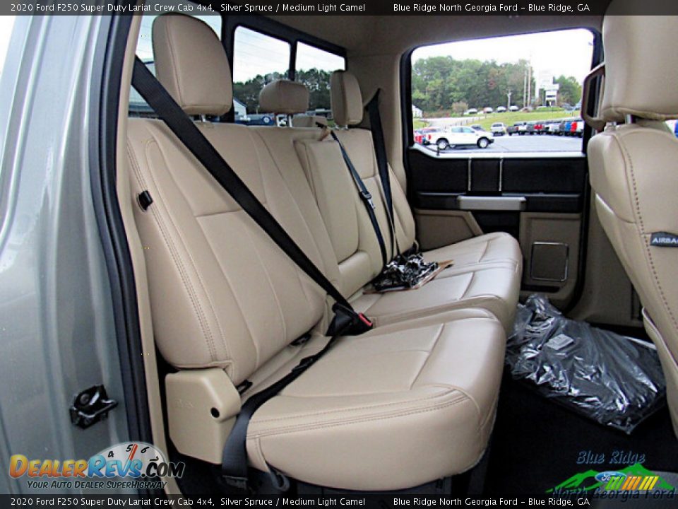 2020 Ford F250 Super Duty Lariat Crew Cab 4x4 Silver Spruce / Medium Light Camel Photo #12