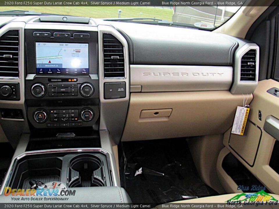 2020 Ford F250 Super Duty Lariat Crew Cab 4x4 Silver Spruce / Medium Light Camel Photo #15