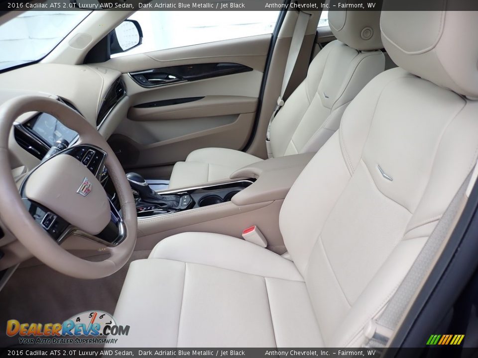 Jet Black Interior - 2016 Cadillac ATS 2.0T Luxury AWD Sedan Photo #12