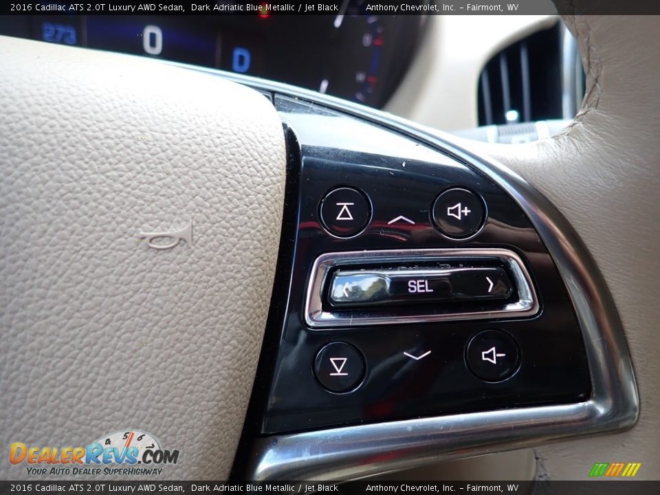 2016 Cadillac ATS 2.0T Luxury AWD Sedan Steering Wheel Photo #19