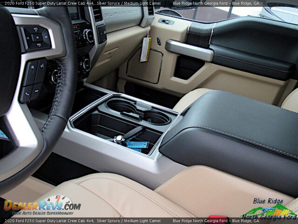 2020 Ford F250 Super Duty Lariat Crew Cab 4x4 Silver Spruce / Medium Light Camel Photo #26