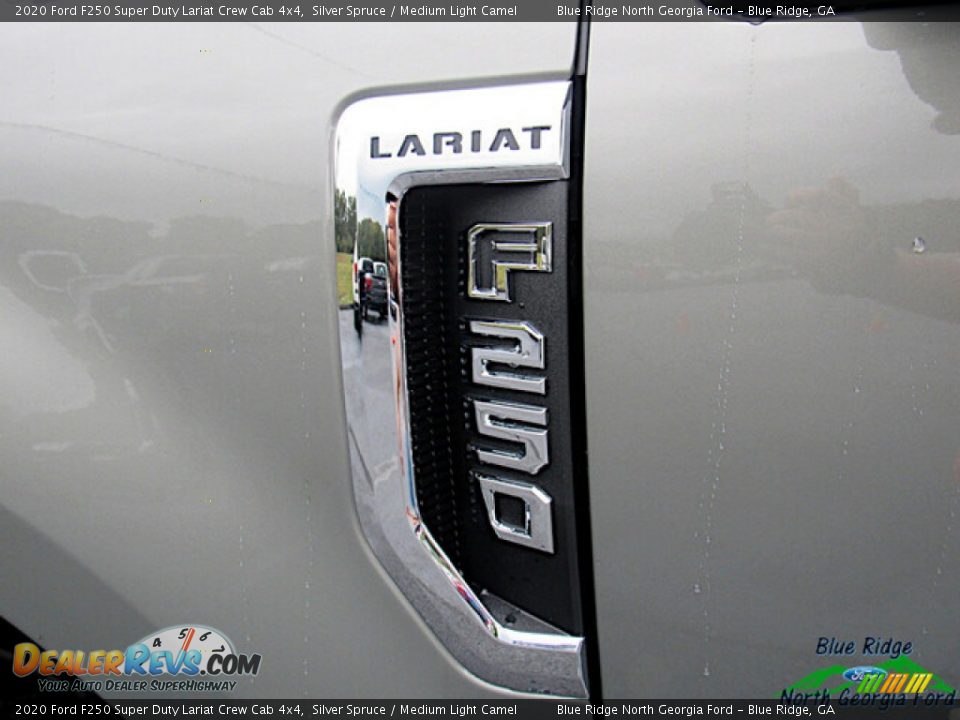 2020 Ford F250 Super Duty Lariat Crew Cab 4x4 Silver Spruce / Medium Light Camel Photo #29