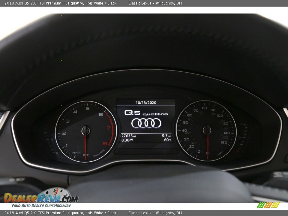 2018 Audi Q5 2.0 TFSI Premium Plus quattro Ibis White / Black Photo #9