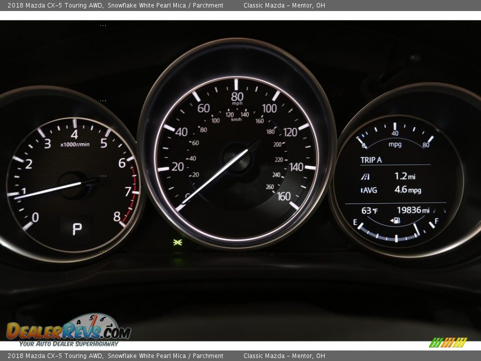 2018 Mazda CX-5 Touring AWD Snowflake White Pearl Mica / Parchment Photo #8