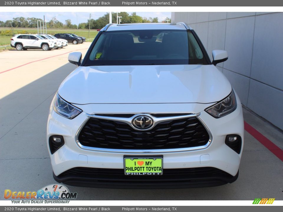 2020 Toyota Highlander Limited Blizzard White Pearl / Black Photo #3