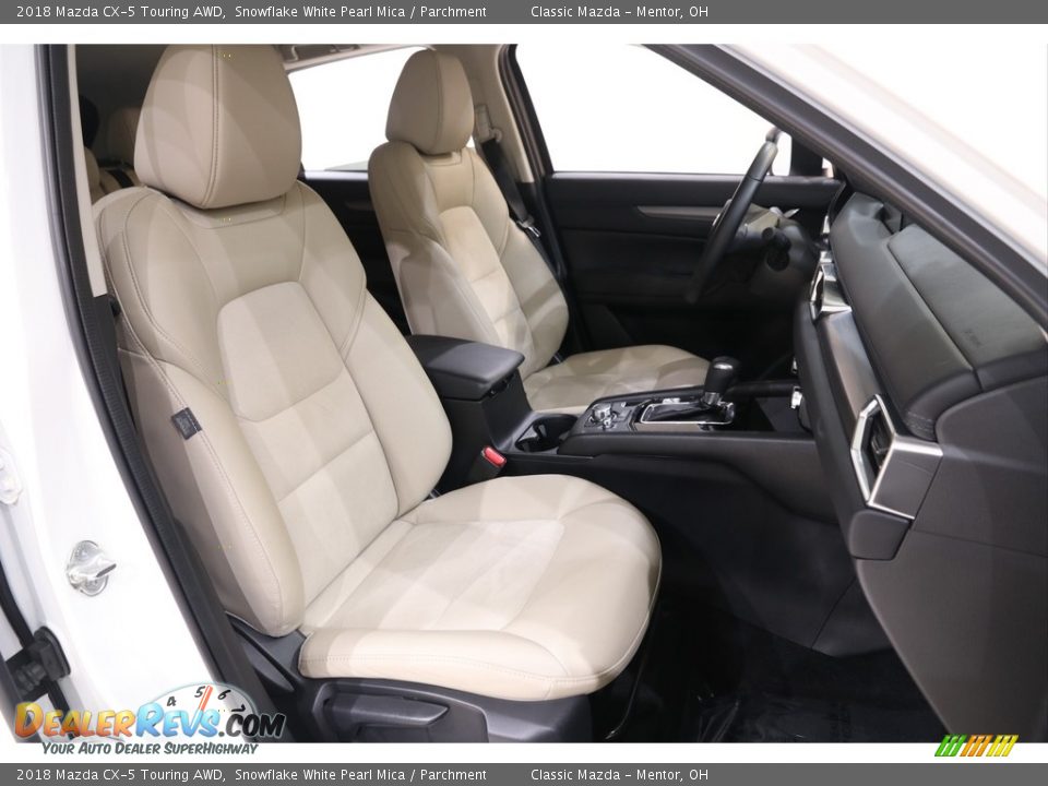 2018 Mazda CX-5 Touring AWD Snowflake White Pearl Mica / Parchment Photo #16