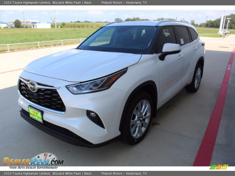 2020 Toyota Highlander Limited Blizzard White Pearl / Black Photo #4