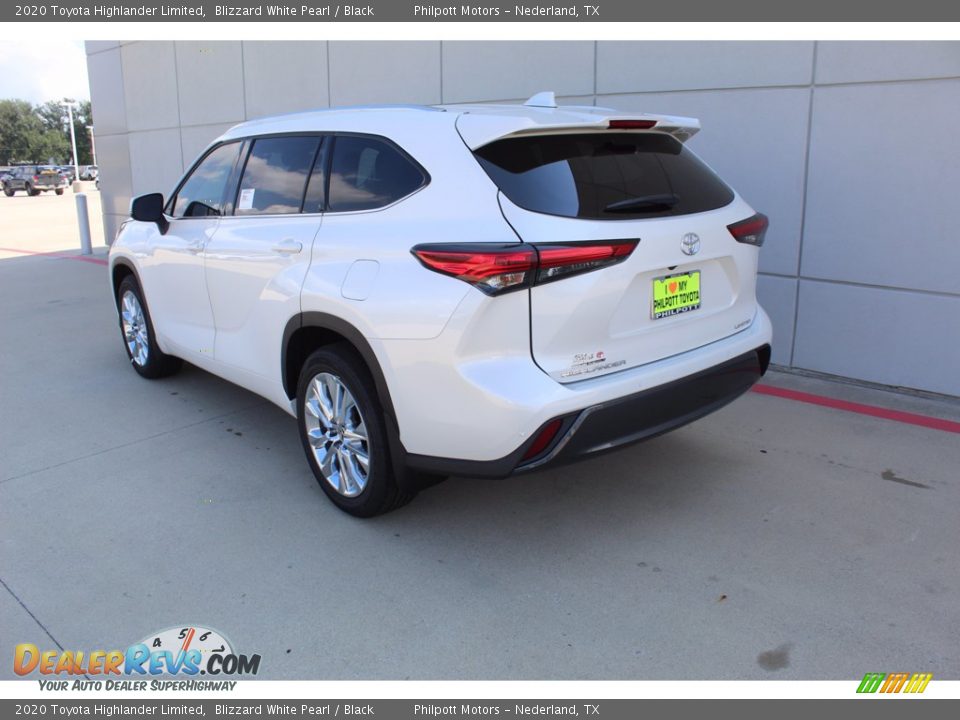2020 Toyota Highlander Limited Blizzard White Pearl / Black Photo #6
