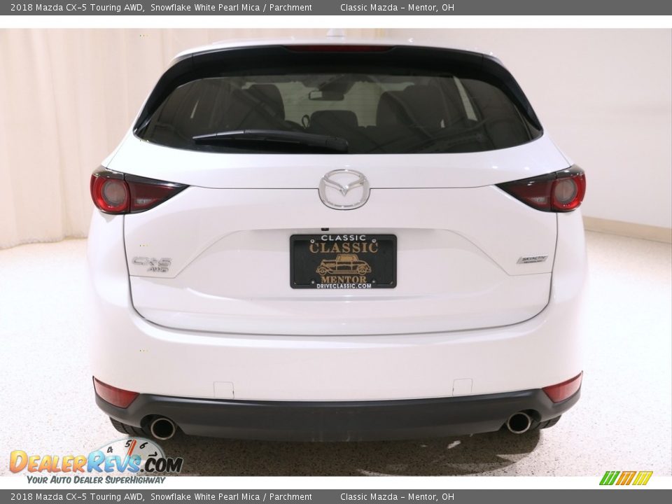 2018 Mazda CX-5 Touring AWD Snowflake White Pearl Mica / Parchment Photo #19