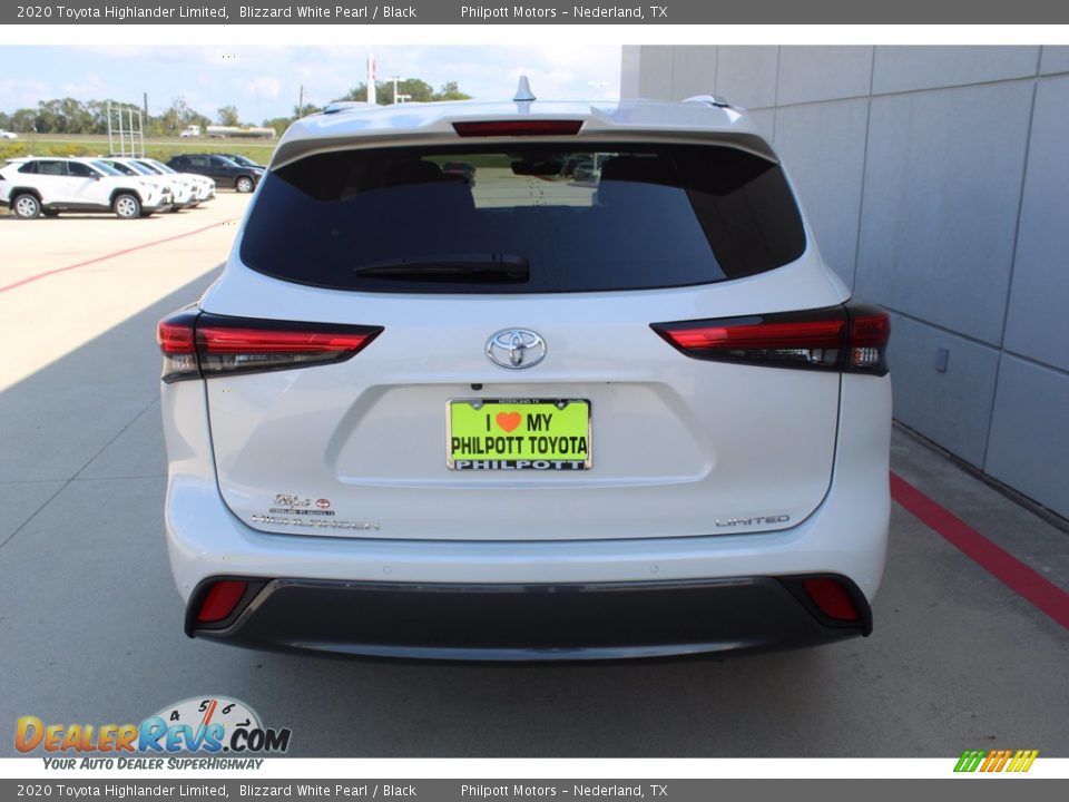 2020 Toyota Highlander Limited Blizzard White Pearl / Black Photo #7