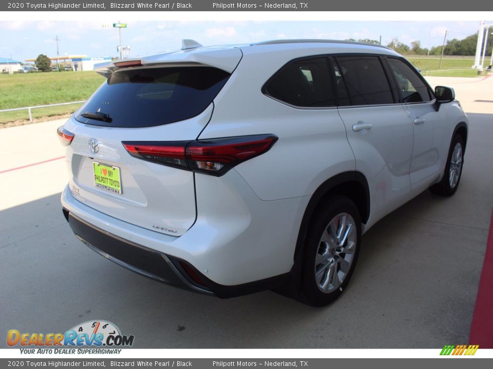 2020 Toyota Highlander Limited Blizzard White Pearl / Black Photo #8