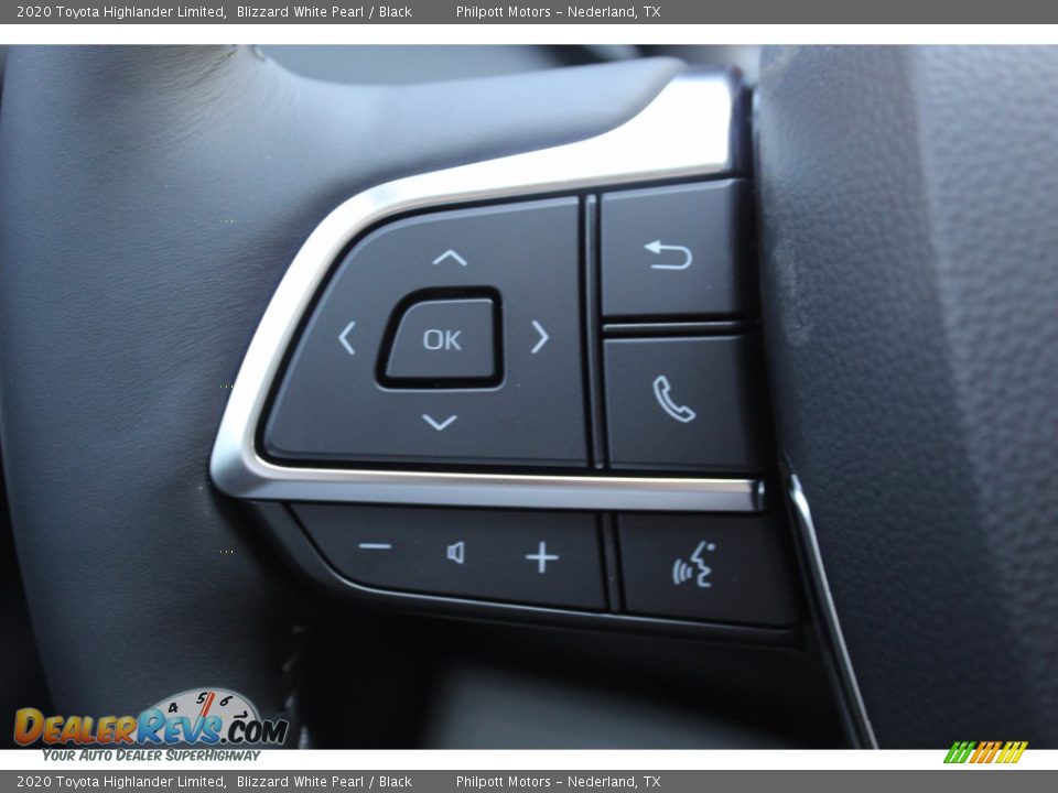 2020 Toyota Highlander Limited Blizzard White Pearl / Black Photo #11