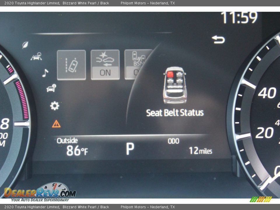 2020 Toyota Highlander Limited Blizzard White Pearl / Black Photo #14