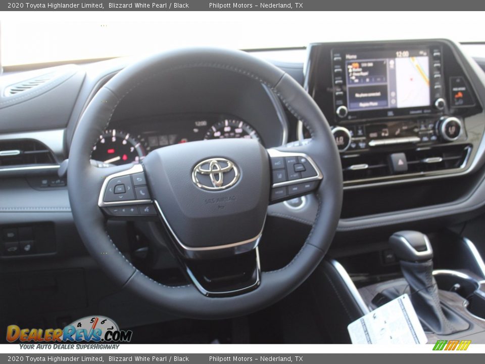 2020 Toyota Highlander Limited Blizzard White Pearl / Black Photo #22