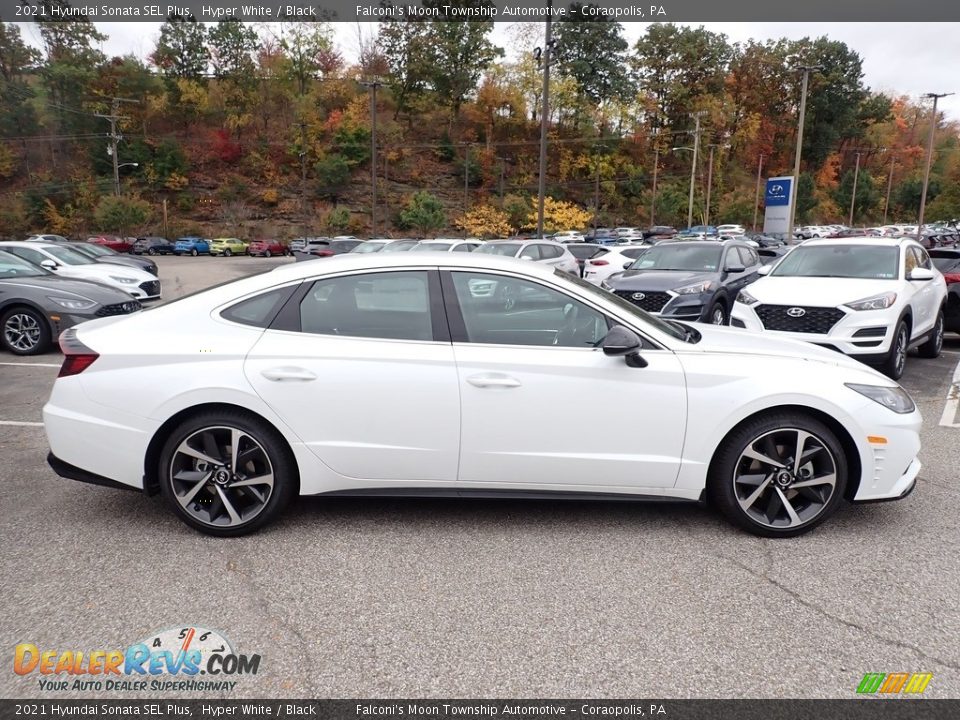 Hyper White 2021 Hyundai Sonata SEL Plus Photo #1