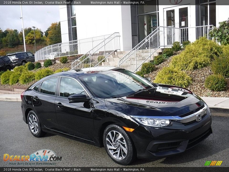 Front 3/4 View of 2018 Honda Civic EX Sedan Photo #1