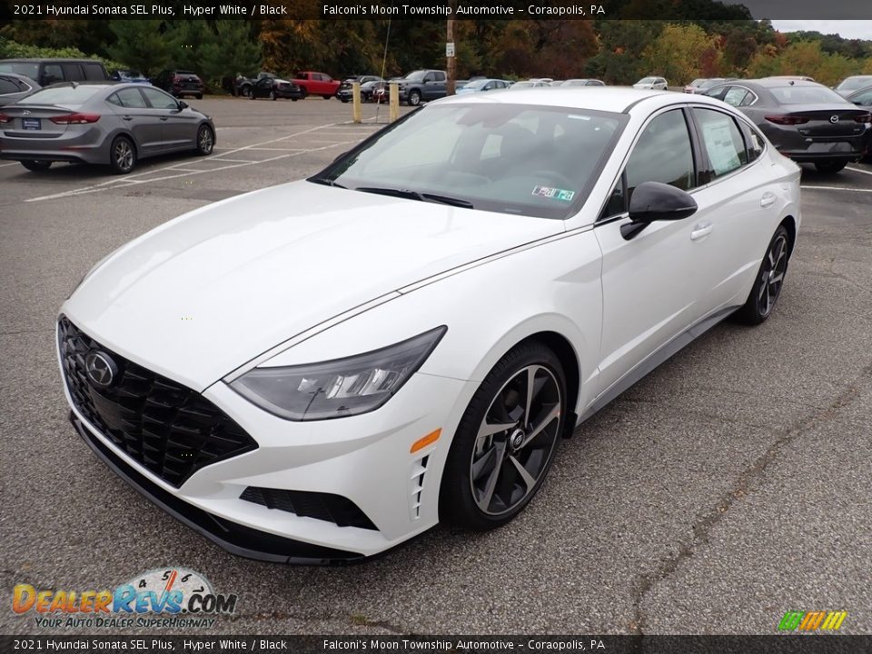 Hyper White 2021 Hyundai Sonata SEL Plus Photo #5