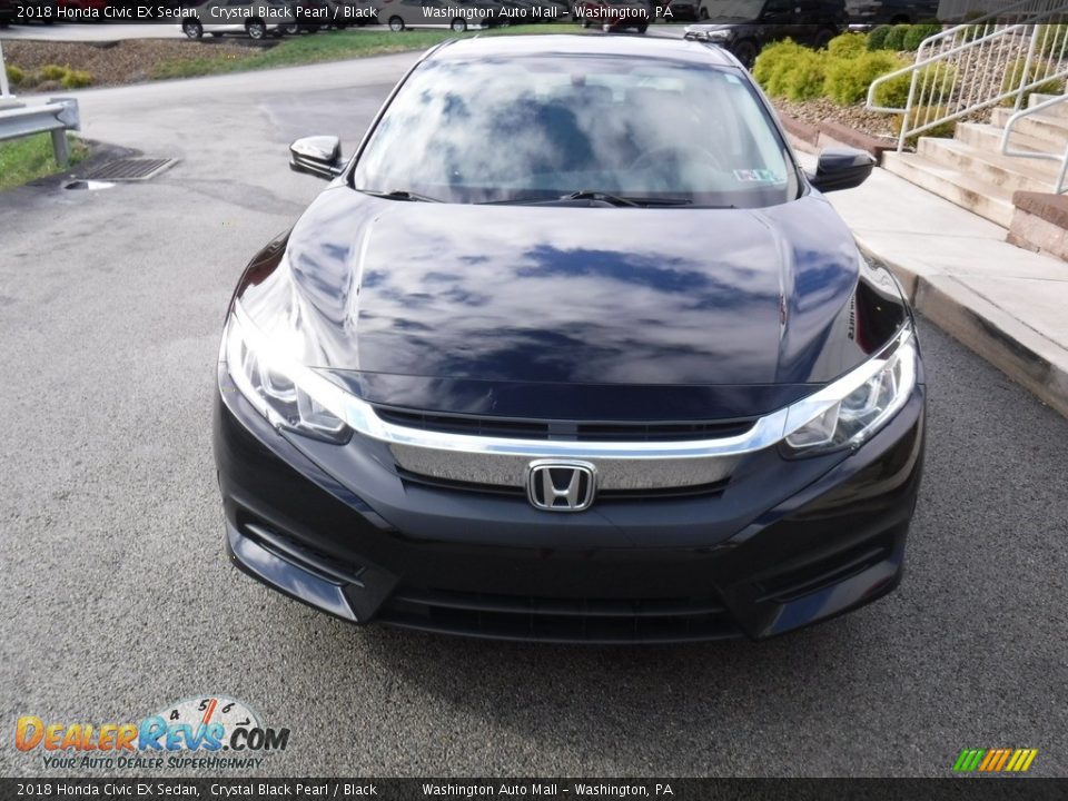 2018 Honda Civic EX Sedan Crystal Black Pearl / Black Photo #10