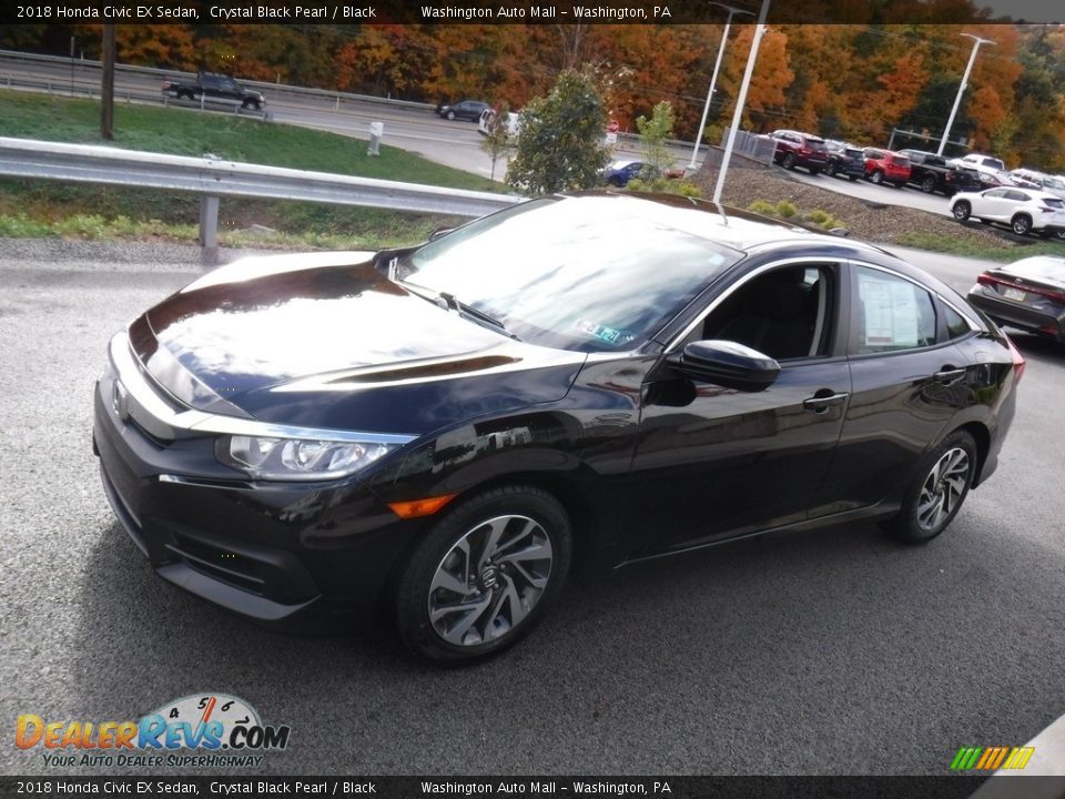 2018 Honda Civic EX Sedan Crystal Black Pearl / Black Photo #11