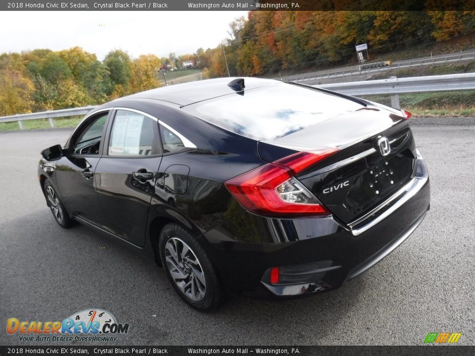 2018 Honda Civic EX Sedan Crystal Black Pearl / Black Photo #12