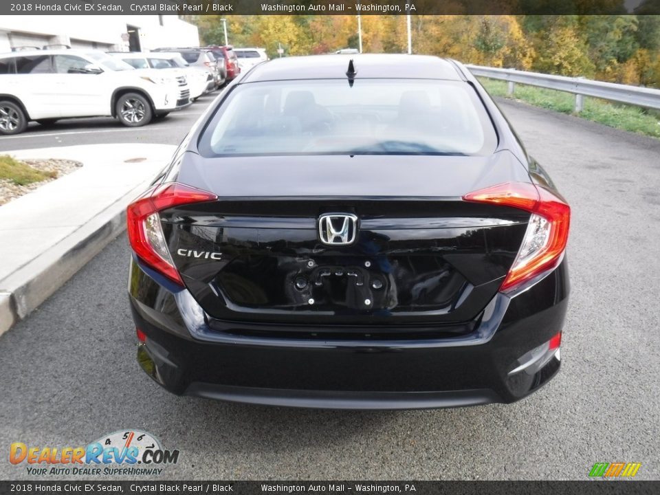 2018 Honda Civic EX Sedan Crystal Black Pearl / Black Photo #13