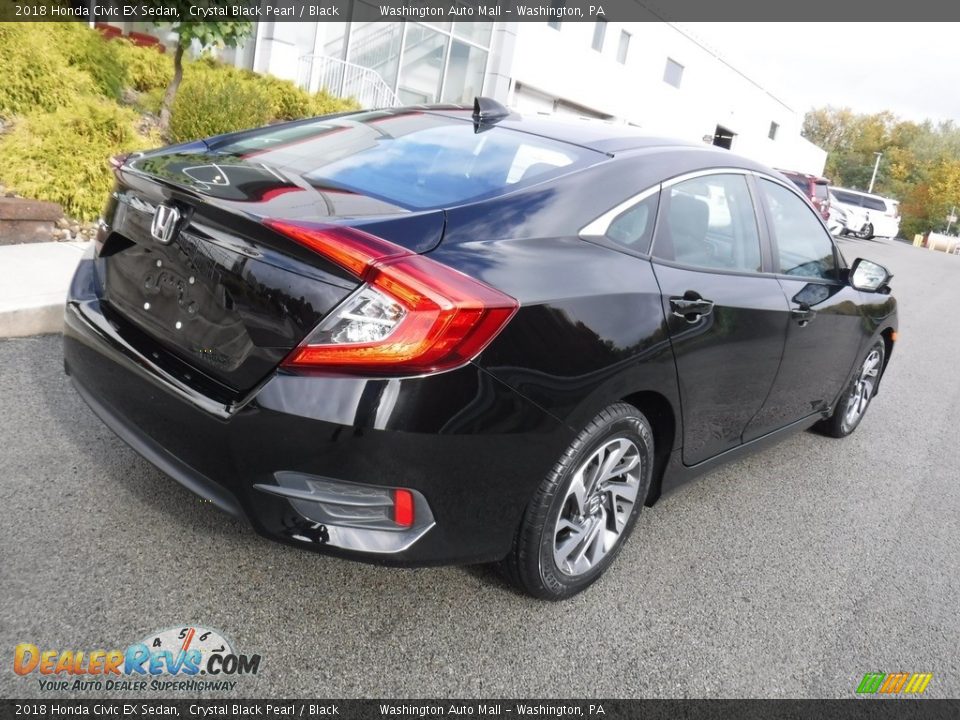 Crystal Black Pearl 2018 Honda Civic EX Sedan Photo #14