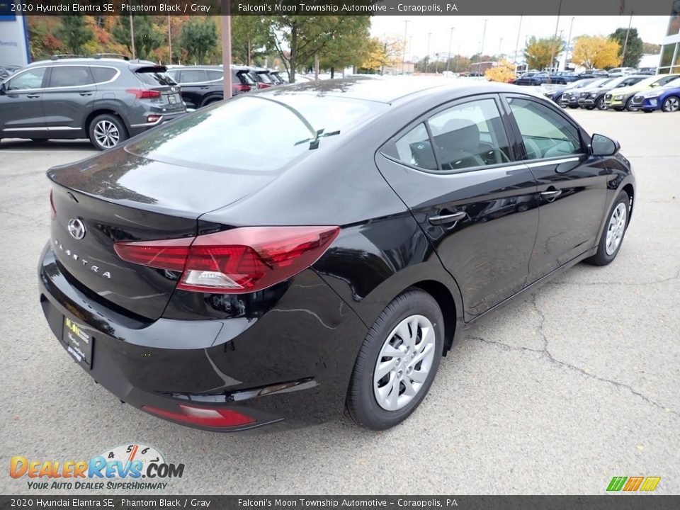 2020 Hyundai Elantra SE Phantom Black / Gray Photo #2