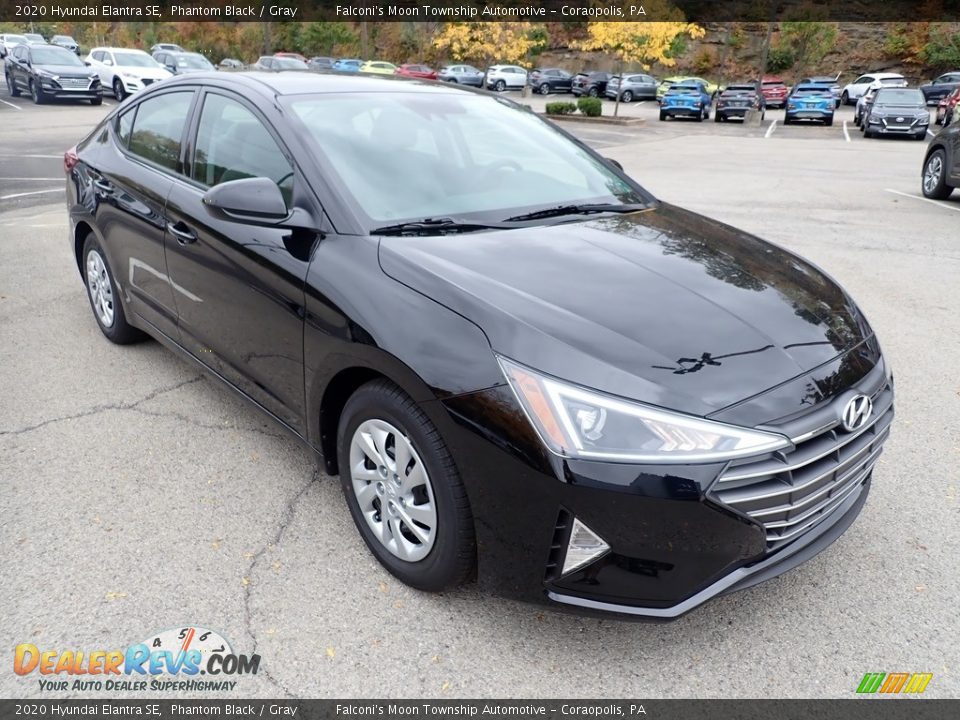 2020 Hyundai Elantra SE Phantom Black / Gray Photo #3