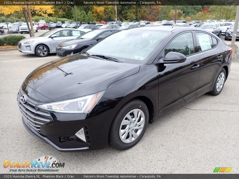 2020 Hyundai Elantra SE Phantom Black / Gray Photo #5