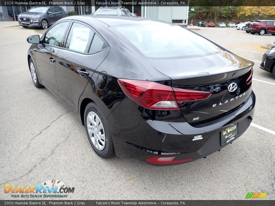 2020 Hyundai Elantra SE Phantom Black / Gray Photo #6